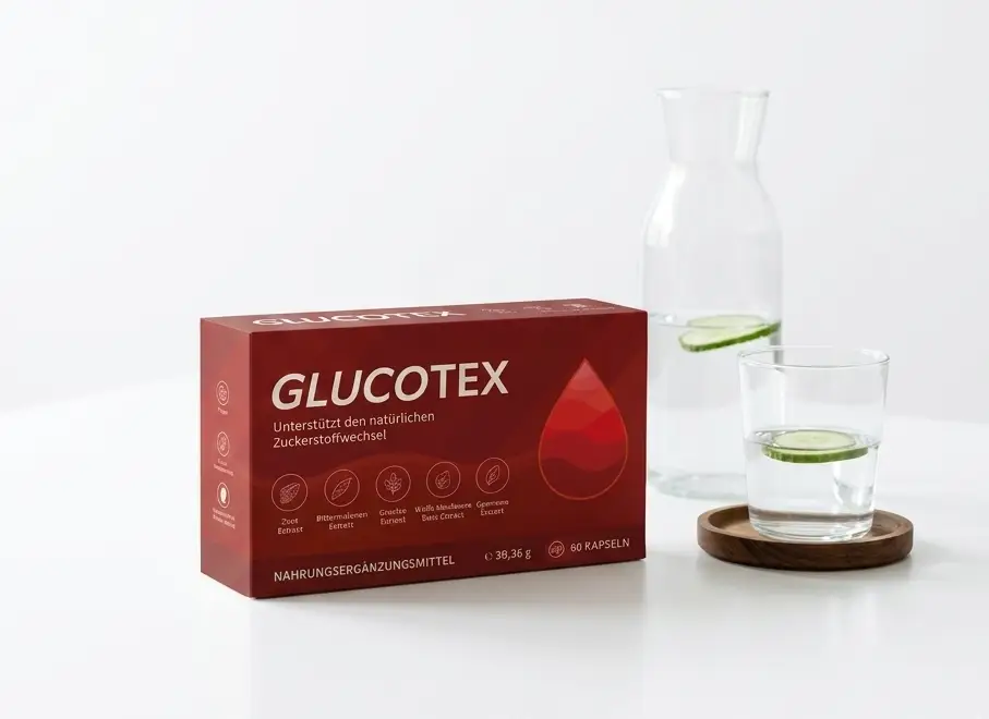 Glucotex supplement bottle