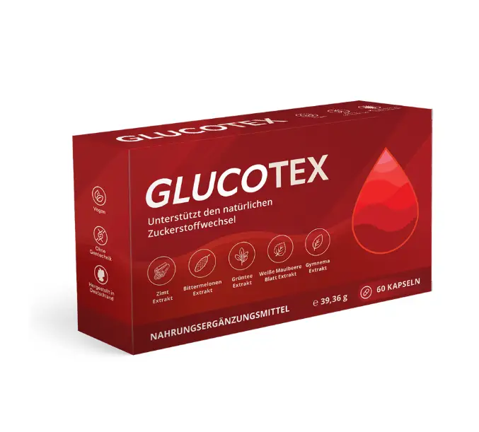 Glucotex supplement bottle